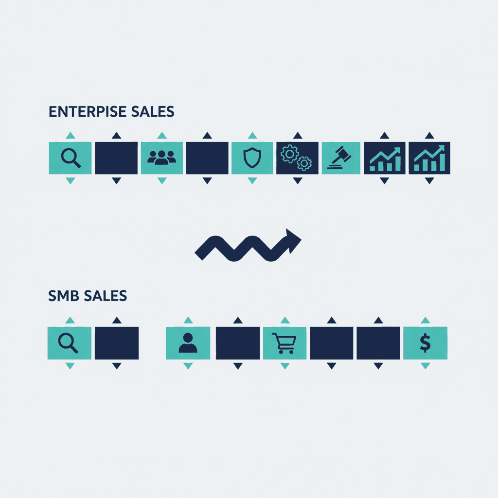 Enterprise Sales Pipeline Stages (and How They Differ from SMB)
