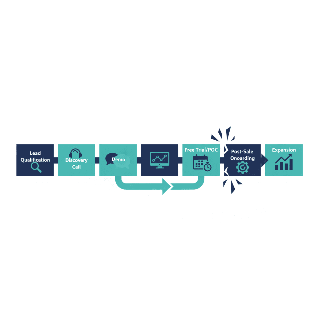 SaaS Sales Pipeline Stages (Software Sales, Explained)