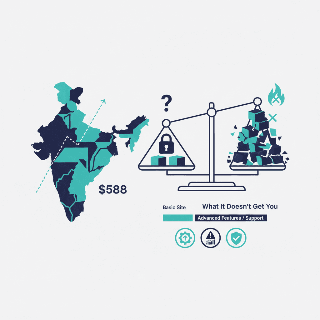 Website Development Cost in India in 2026: What $588 Gets You (And What It Doesn't)